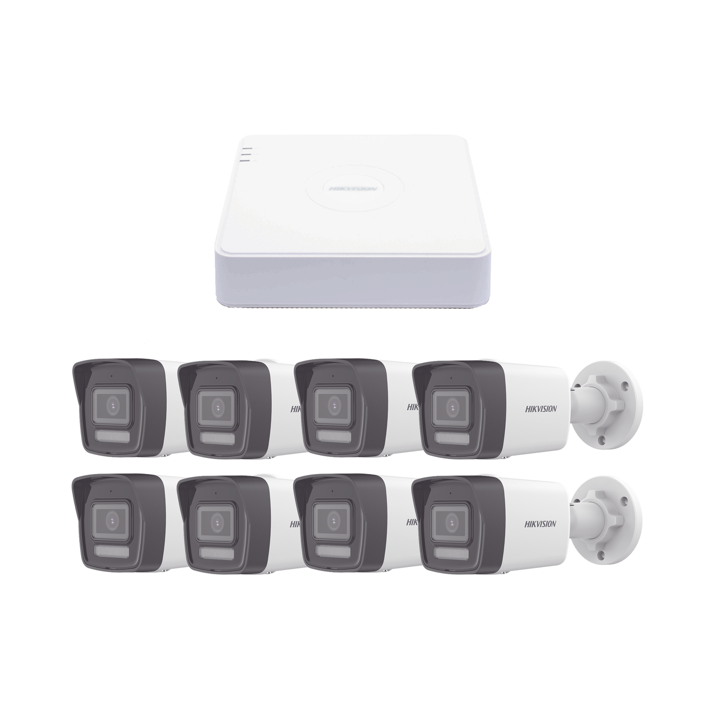 KIT IP 1080p / NVR de 8 Canales / 8 Cámaras IP Bala ColorVu