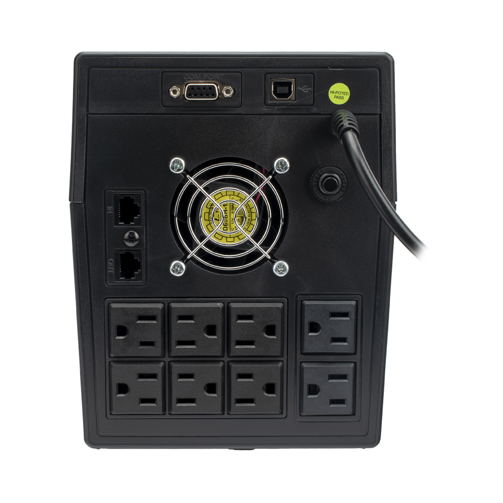 UPS, L/NTERACTIVA, 1500VA/900W 6 CONTACTOS NEMA 5-15R C/PANTALLA LCD Y PROTECCION RJ45/USB
