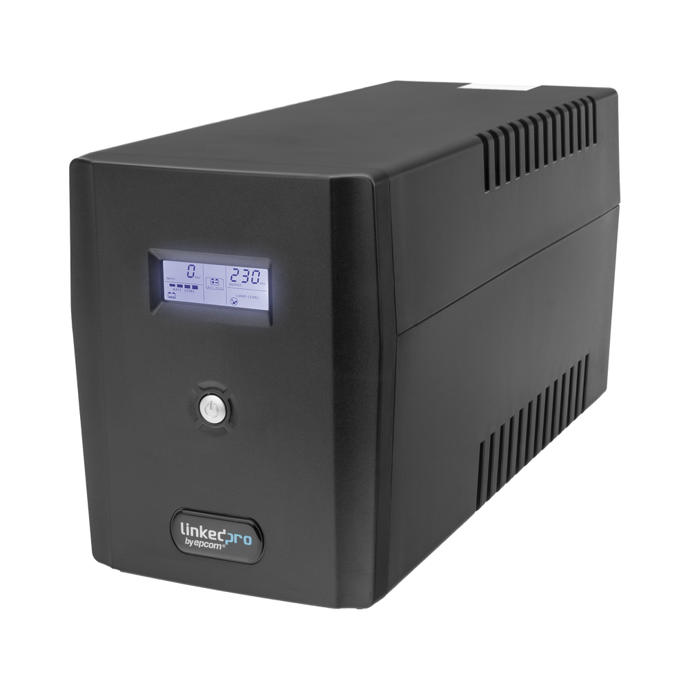 UPS, L/NTERACTIVA, 1500VA/900W 6 CONTACTOS NEMA 5-15R C/PANTALLA LCD Y PROTECCION RJ45/USB