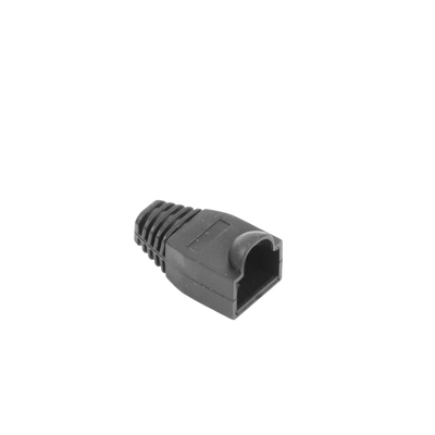 Bota Plástica para protección de Plug RJ45, Color Negro