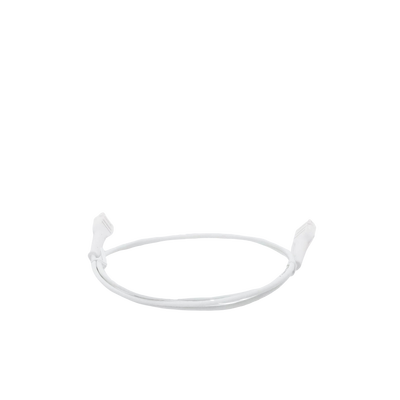 Mini Patch Cord Cat6 Ultra Slim 1 m Blanco – Ahorra Espacio sin Organizadores, con Bota Flexible