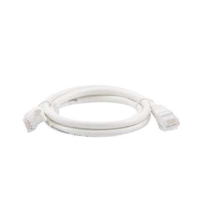 Cable de parcheo UTP Cat6 - 1 m - blanco