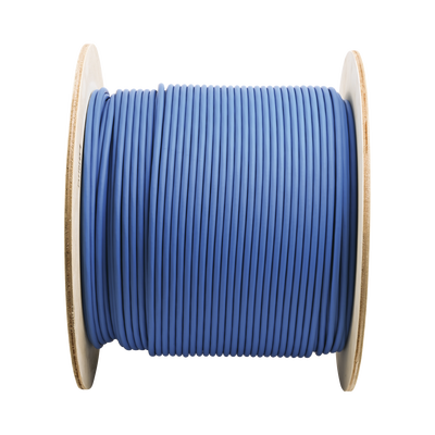 Bobina de Cable Blindado F/UTP de 4 Pares, Cat6A, Soporte de Aplicaciones 10GBase-T, LSZH (Libre de Gases Tóxicos), Color Azul, 305m