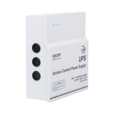 Fuente de Poder Profesional de 1 Salida de 11-15 Vcc / 3 Amper / Temporizador Integrado / Soporta Batería de Respaldo (No Incluida) / Voltaje de Entrada: 96 - 264 Vca