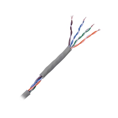 Cable Cat5e de alto rendimiento, con certificaciones ETL, UL, con garantía de 25 años, color gris, de 100 m ( 328 ft ) para aplicaciones en CCTV, redes de datos. Uso interior.