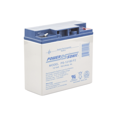Batería 12V, 18AH, Para Respaldo, Tecnologías AGM/VRLA, 5 Años Vida Útil, Terminales F2, Reconocida UL