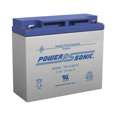 Batería 12V, 18AH, Para Respaldo, Tecnologías AGM/VRLA, 5 Años Vida Útil, Terminales F2, Reconocida UL