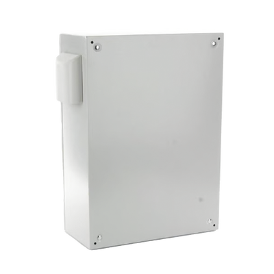 Gabinete Ventilado de Acero IP55 Uso en Exterior (600 x 800 x 300 mm) con Placa Trasera Interior Metálica y Compuerta Inferior Atornillable. Incluye Ventilador, Ventilas, filtros, Chapa y Llave.