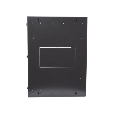 Gabinete PanZone de Montaje en Pared, de 19in, Puerta con Ventana de Seguridad, 18 UR, 635mm de Profundidad, Color Negro