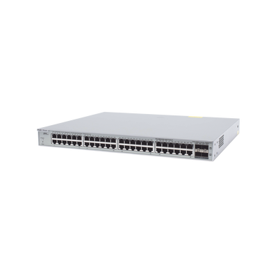 Switch Administrable PoE Capa 2+ Plus, con 48 puertos Gigabit PoE 802.3af/at + 4 SFP+ para fibra 10Gb, gestión gratuita desde la nube, 370w