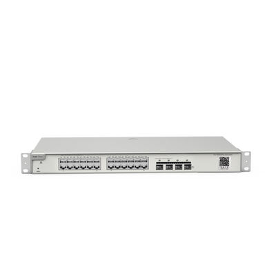 Switch Administrable Capa 3 con 24 puertos Gigabit + 4 SFP+ para fibra 10Gb, gestión gratuita desde la nube