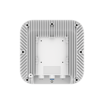 Punto de Acceso Wi-Fi 6 Industrial para Exterior Omnidireccional 5.95Gbps, MU-MIMO 4x4, 360°, Filtros Anti Interferencia y Auto Optimización con IA, puerto eth 2.5G y SFP