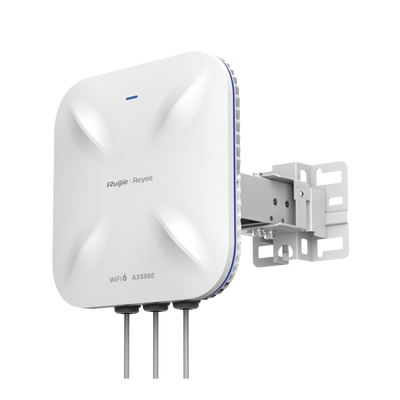 Punto de Acceso Wi-Fi 6 Industrial para Exterior Sectorial 5.95 Gbps, MU-MIMO 4x4, Filtros Anti Interferencia y Auto Optimización con IA, puerto eth 2.5G y SFP