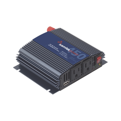 Inversor de Corriente (CD-CA). Potencia Nominal 450 W, Ent:12Vcc, Sal: 115Vca 60 Hz
