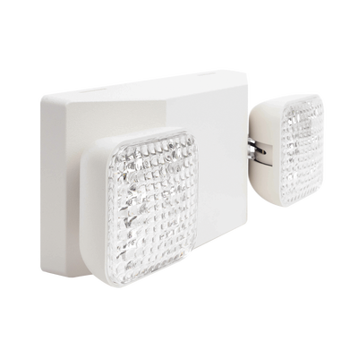 Luz LED de Emergencia Dual LED /150 lúmenes/Luz fría/Batería de Respaldo Incluida/Botón de test.