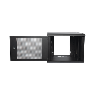 Gabinete de Pared con Puerta Perforada, 635mm de Profundidad, 9U Rack de 19'', Acero Reforzado