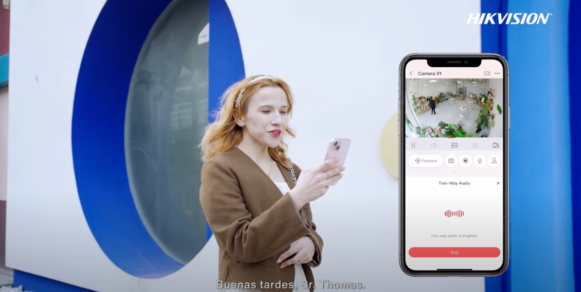 Cargar video: Camaras de videovigilancia con audio bidireccional