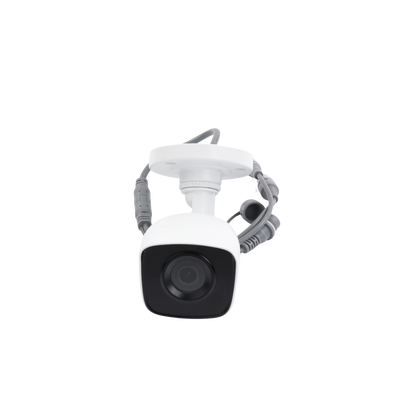 Bala TURBOHD 2 Megapíxel (1080p) / Gran Angular 106° / Lente 2.8 mm / Audio por Coaxitron / 30 mts IR EXIR / Exterior IP66 / 4 Tecnologías / dWDR