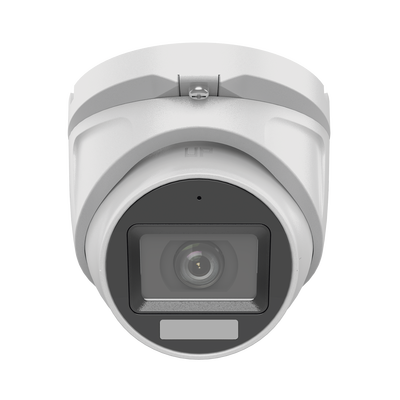[Dual Light + ColorVu] Turret TURBOHD 2 megapixel / 30 mts IR + 20 mts luz blanca/ Lente 2.8 (100° de Visión) / Exterior IP66 / Audio por Coaxitron / TVI-AHD-CVI-CVBS / Metal / Smart-Hybrid light