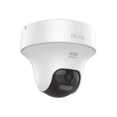[Audio Bidireccional + Dual Light + ColorVu] PT TURBOHD 3K (5 Megapíxel) / Lente 3.6 mm / 25 mts IR EXIR + 20 mts Luz Blanca / Micrófono y Bocina Integrado  / dWDR / Uso Interior / Plástico