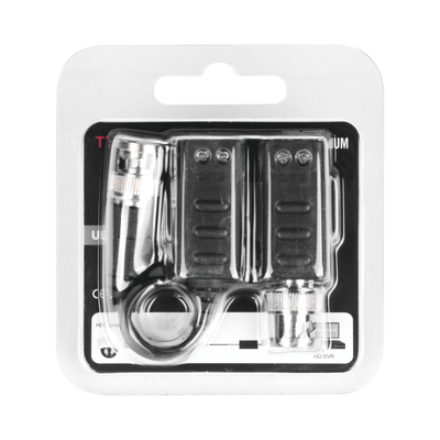 Kit de Transceptores (Baluns) con TERMINALES TIPO TORNILLO, Resolución 4K, Cable flexible COAXIAL Blindado  / COAXITRON / AUDIO POR COAXITRON / Menu OSD /Conector 100% COBRE / Calidad PREMIUM