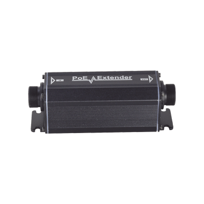 Extensor PoE / 100 Metros / Intemperie (IP66) /  60 Watts / 1 Puerto de Entrada  / 1 Puerto de Salida PoE / No requiere alimentación.