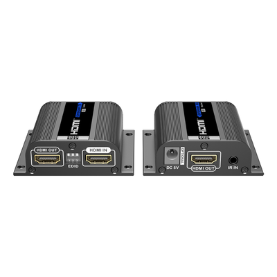 Kit Extensor HDMI para distancias de 50 metros / Soporta resoluciones 4K / Cat 6, 6a y 7 / Salida Loop en el Tx para visualización local /  Configuración EDID / Soporta control remoto del equipo fuente / Alimente solo el Tx
