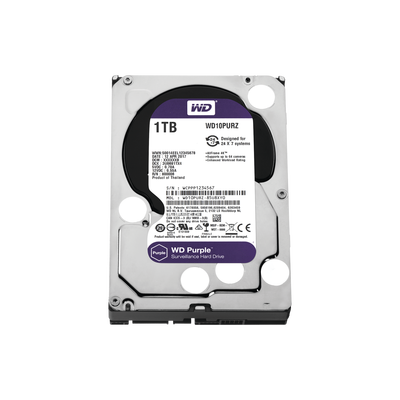 Disco Duro Purple de 1 TB / 5400 RPM / Optimizado para Soluciones de Videovigilancia / Uso 24-7 / 3 Años de Garantia