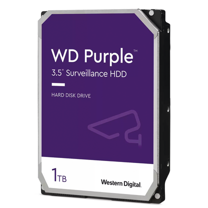 Disco Duro Purple de 1 TB / 5400 RPM / Optimizado para Soluciones de Videovigilancia / Uso 24-7 / 3 Años de Garantía
