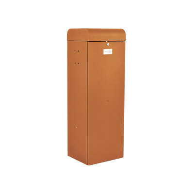 Barrera vehicular izquierda / Soporta brazo de hasta 3 m / Apertura en 1.5 s / Final de carrera ajustable por programación / Movimiento fluido / Diseño elegante color naranja