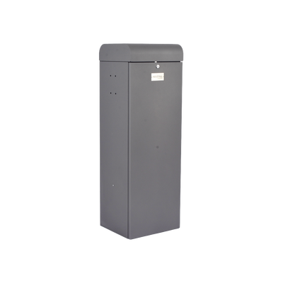 Barrera vehicular derecha / Soporta Brazo de hasta 3 m / Apertura en 1.5 s / Final de Carrera Ajustable por Programación /