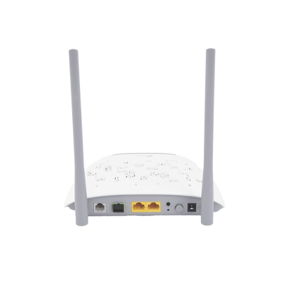 ONU/ONT - GPON Router inalámbrico N 300 Mbps / Frecuencia de 2.4 GHz / 1 puerto GPON SC-APC / 2 puertos LAN (1 GE/ 1 FE) / 1 puerto POTS (FXS) / Soporta AgiNet Config - AgiNet ASC