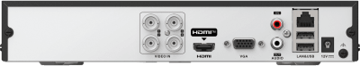 DVR 4 Canales TurboHD + 4 Canales IP / 8 Megapíxel (4K) / Audio Bidireccional / ACUSENSE Lite / 1 Bahía de Disco Duro / H.265+ / Salida en Full HD
