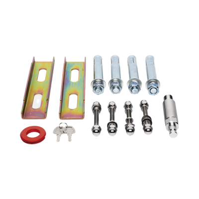 Kit de Barrera Vehicular Izquierda y Brazo Telescópico de Hasta 5.5 m / Finales de Carrera Ajustables por Programación / Movimiento Fluido / Diseño Elegante Color Gris / Con Corona Led Semaforizada