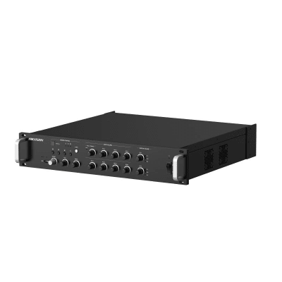 Amplificador de Red 500 Watts / Tareas en Tiempo Real y Programadas / Audio 2-Canales Mezcla Salida / Protección de Cortocircuito y Sobrecorriente / Entrada de Audio Múltiple / Plásticos de Ingeniería Alto-Resistencia