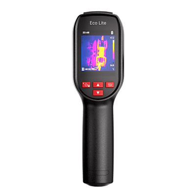 Cámara Térmica Eco Lite / Detector de 96 × 96 Píxeles / Medición de -20 °C a 550 °C / Autonomía 14 Horas / Diseño Compacto IP54 / Ideal para Hogar