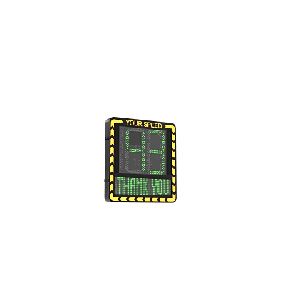 Display LED para Control de Velocidad Exterior / Distancia Visible de 100 m / LED de Alta Luminosidad y Bajo Consumo / Visualización de Velocidad con Código de Colores / IP66 / Conectividad Wi-Fi y Ethernet / Compatible con TCP/IP, HTTP, DHC
