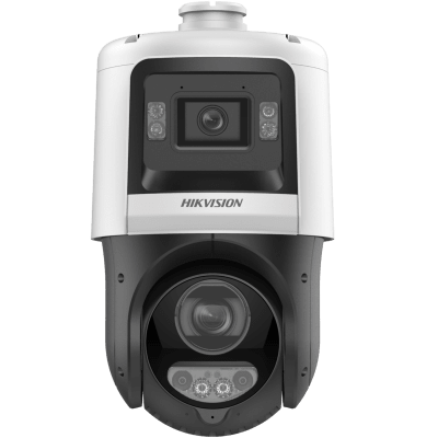 [TandemVu] Domo PTZ IP 4 Megapixel con Cámara Fija 4 Megapixel / 25X Zoom / 100 mts IR / IP66  / ACUSENSE / PoE+ / Entrada-Salida de Audio y Alarma / Ultra Baja Iluminación / Micro SD