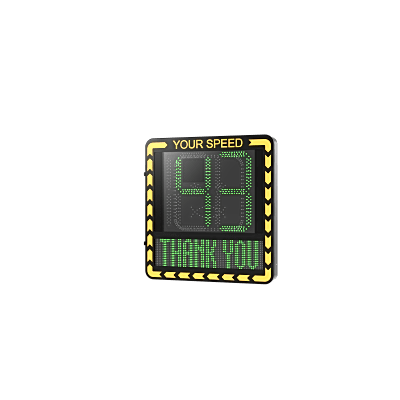 Display LED para Control de Velocidad Exterior / Distancia Visible de 100 m / LED de Alta Luminosidad y Bajo Consumo / Visualización de Velocidad con Código de Colores / IP66 / Conectividad Wi-Fi y Ethernet / Compatible con TCP/IP, HTTP, DHC