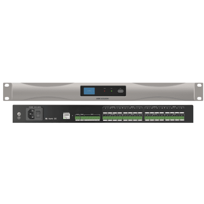Procesador de Audio Digital DS-QAPPR0808-D / 8 Entradas 8 Salidas / 32-bit DSP / 24bit/48KHz / Matriz de Mezcla / 100 Escenas Almacenables / Interfaz Gráfica Intuitiva