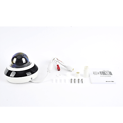 Mini Domo PTZ IP 2 Megapixel / 4X Zoom / H.265+ / 20 mts IR EXIR / WDR 120dB / PoE / IK10 / Exterior IP66 / Ultra Baja Iluminación / Micrófono Integrado / PoE