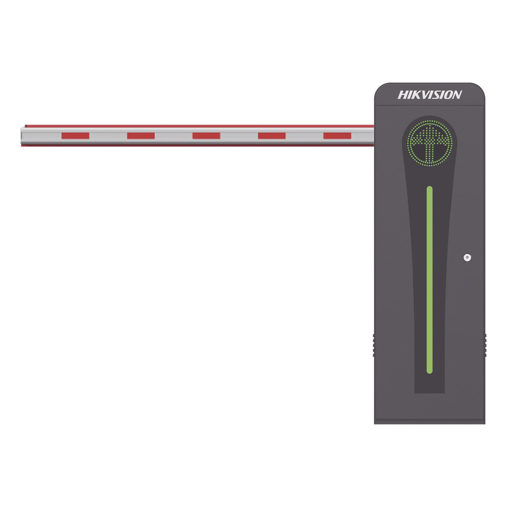 Barrera Vehicular con Brazo Iluminado Led 4 mts INCLUIDO / Izquierda / Alto Desempeño / Brushless / Semáforo Rojo-Verde en Gabinete / Incluye 2 Controles Remotos
