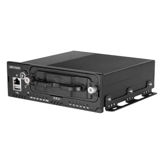 NVR Móvil de 8 Canales de 2 Megapixel / 4 Puertos PoE / 2 Bahías de Disco Duro / Incluye Modulo GPS