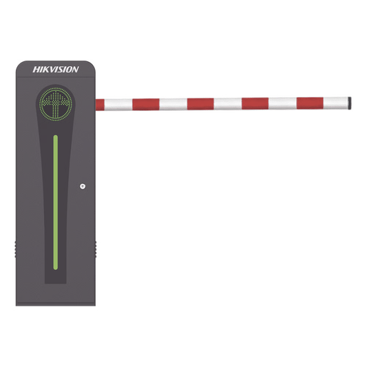 Barrera Vehicular con Brazo Abatible por Colisión 4 mts INCLUIDO / Derecha / Alto Desempeño / Brushless / Semáforo Rojo-Verde en Gabinete / Incluye 2 Controles Remotos