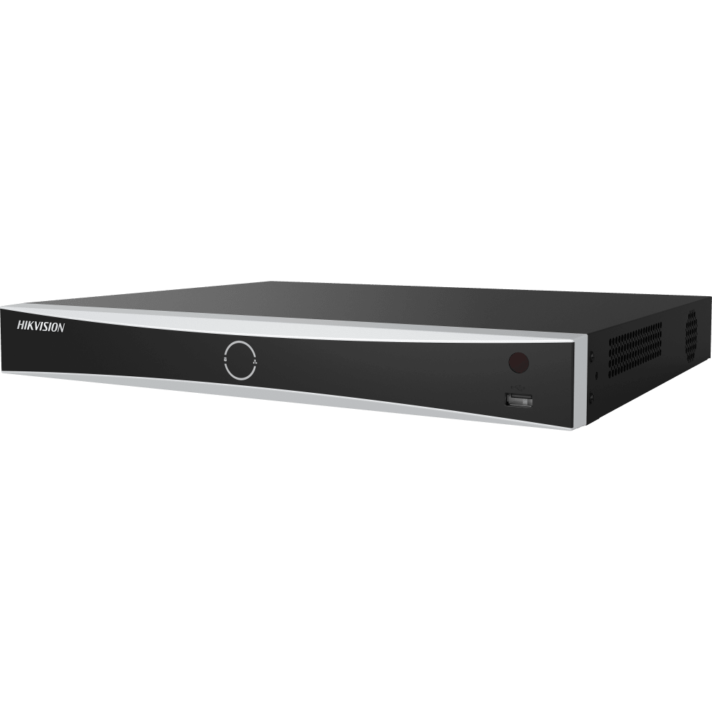 [Acusearch] NVR 12 Megapixel (4K) / 16 canales IP / 16 Puertos PoE+ / AcuSense (Evita Falsas Alarmas) / Reconocimiento Facial / 4 Bahías de Disco Duro / Switch PoE 300 mts  / HDMI en 4K / Alarmas I/O