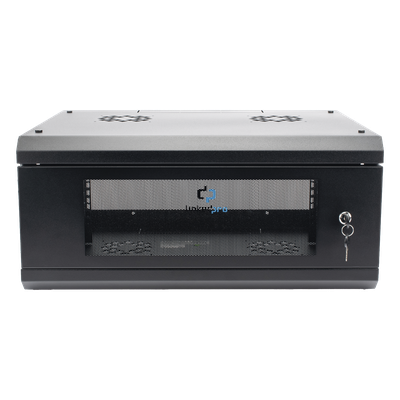 Gabinete de Pared / 4U / 19 in / 455 mm Profundidad / 1.49 ft / Cristal Templado / Acero Reforzado