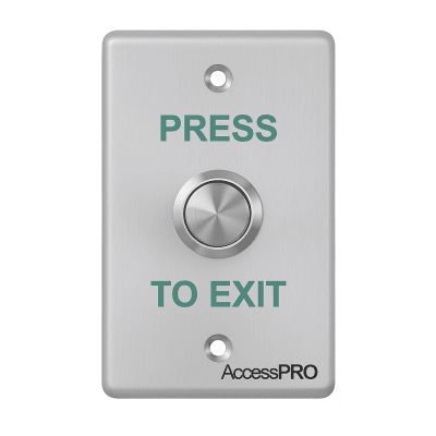 Botón de Cabeza Plana / Exterior IP66 / Estético / Placa de Acero Inoxidable