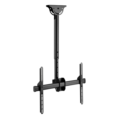 Soporte de Techo para Pantalla / VESA 200x200 a 600x400 / 37" a 70" / Carga 50 kg (110 lbs) / Extensión 560 a 910 mm (22" a 35.8") / Inclinación 0° a -25° / Giro 360°