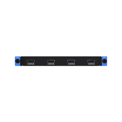 Tarjeta de Salida HDMI de 4 Canales / Resolución 4K por Puerto / Soporte Audio HDMI / Carga 2.6 MP por Puerto / Compatibilidad HDMI 1.4