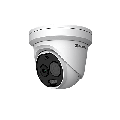 Bala IP Dual / Térmica 9.7 mm (160 x 120) / Óptico 8 mm (4 Megapixel) / Detección de Personas 285 Mts / 40 mts IR / Exterior IP67 / PoE / Termométrica / Detección de Temperatura (Fuego) / Sirena y Luz / Micro SD 32 GB In